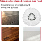 O-Cedar Spin Mop Replacement Head Set with Base and 30" to 58" Handle, Combo Set Includes 4 Pack Mop Refills