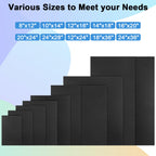 Lswteiz Black ABS Plastic Sheet 24" x 36" x 1/4" Thick Black Rigid Thermoplastic Sheet (Upgrade Surface) 6MM Flexible High Tensile ABS Moldable Plastic Panel for Crafts, DIY, Signs