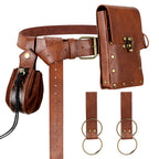 Renaissance Belt Pouch Medieval Pirate Costume Accessories Set for Cosplay