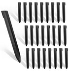 WORTH 26Pcs 8 in. Metal Landscape Edging Stakes, Silver Steel Garden Spikes