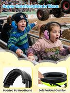 Dr.meter Ear Muffs for Noise Reduction: 27.4SNR Noise Cancelling Headphones for Kids Adults, EM100 Adjustable Hearing Protection Earmuffs for Monster Jam, Autism Sensory, Concerts, Fireworks- 3PACK