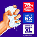 Mr. Clean Magic Eraser Sponge, All Purpose Cleaner, Long Lasting Cleaning Scrubber,Wall,Sneaker,Oven, Kitchen, Bathroom Cleaner, Shower Cleaning Supplies, Whole Home Extra Durable XL, 6ct (Pack of 3)