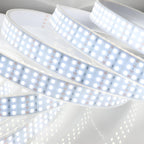 LEDENET 16.4Ft Super Bright Triple Row LED Strip Lights, Daylight White 6000K DC12V 1800LEDs Dimmable Flexible Truck LED Tape Lights, Outdoor Waterproof IP67 Wheel Light Strips