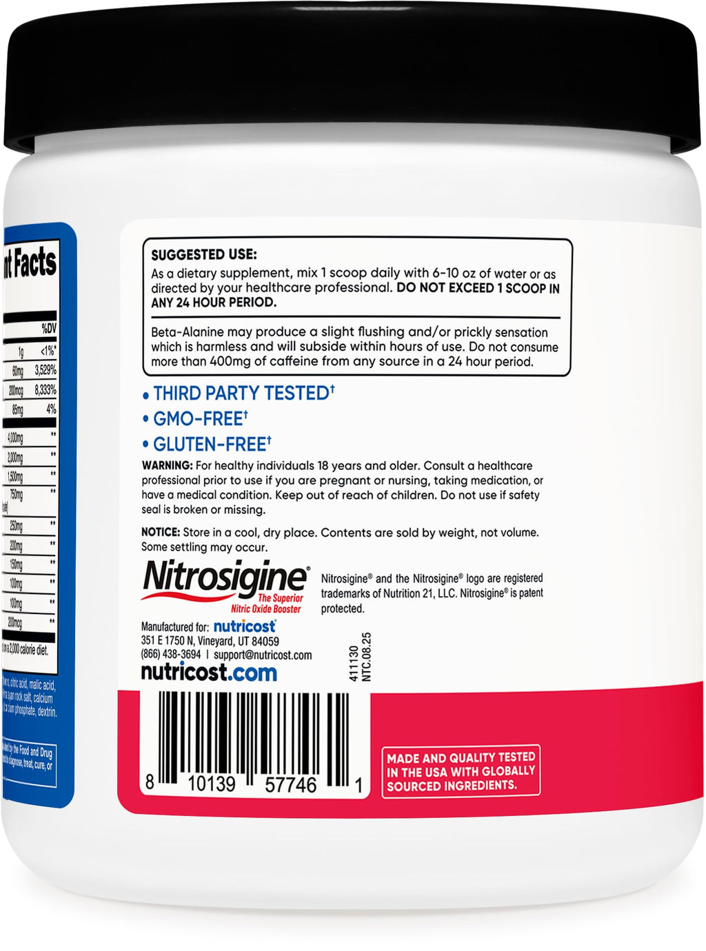 Nutricost Pre-Workout Powder (Strawberry Margarita) 30 Servings - GMO-Free, Gluten-Free, Vegetarian