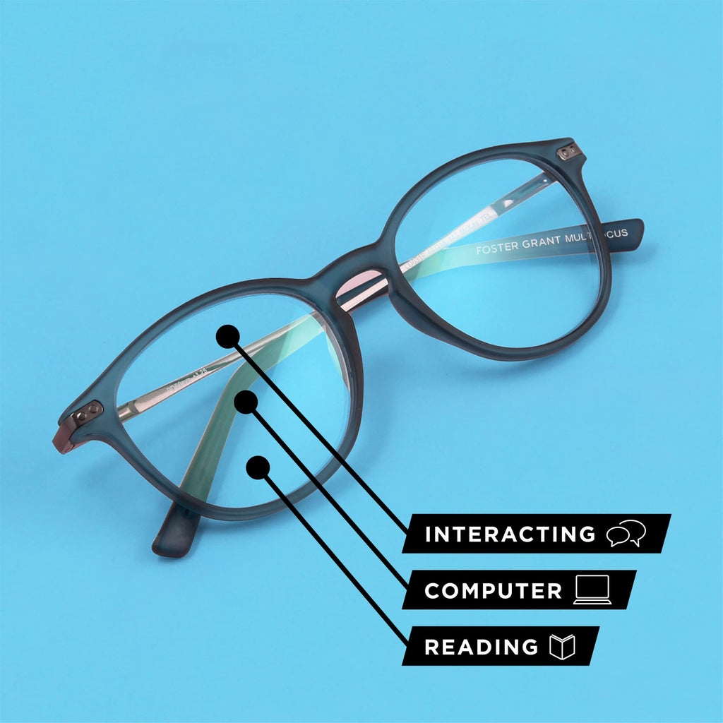 Foster Grant Conan Multifocus Reading Glasses With Anti-Reflective Glasses Coating Unisex