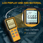 Manometer, Professional Air Pressure Meter, Dual-Port HVAC Digital Manometer Gas Pressure Tester,12 Selectable Units Differential Pressure Gauge, (Included Battery)