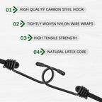 Bungee Cords with Hooks 6 Pack Bungee Cord Includes 36 inches for Bundling Items, Fixing Tarps, Tents, and Carrying Luggage