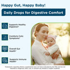 Wellements Organic Baby Probiotic Drops (0.25 Fl Oz) - Digestive & Immune Support for Infants - Toddler Probiotic Helps with Newborn+ Gut Health, Gas, Constipation & Colic Support - Preservative Free