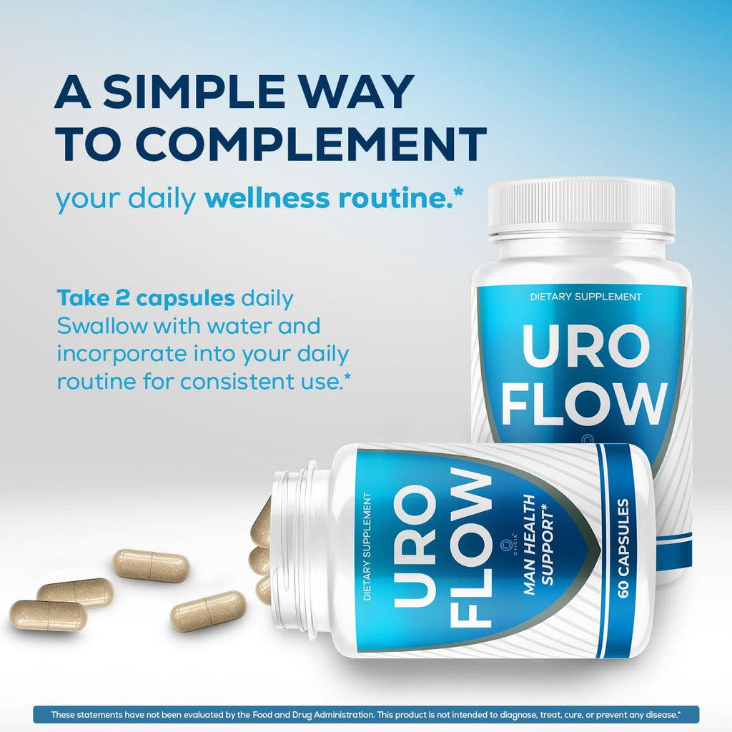 (5 Pack) Uroflow Capsules - Official UroFlow Pills Advanced Premium Formula Support Maximum Strength, All Natural Ingredients Vitamins for Overall Health & Wellness Reviews, 300 Capsules for 5 Months