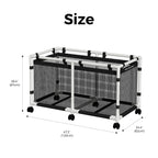 POOL FELLOWS Pool Storage Bin, 90 Gallons, Holder for Noodles, Toys, Floats, Towels, Mesh Organizer for Swimming Equipments, Mini Plus Style