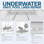 Vinyl Pool Liner Repair Kit – Pool Patch Repair Kit with HH-66 TF Vinyl Cement – Inflatable Patch Repair Kit for Pool Liners & PVC – RH Adhesives (Clear, 20 Gauge Vinyl)
