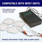 Syrtenty Tens Unit Electrodes Pads 2x2 20 Pcs Replacement Pads Electrode Patches for Electrotherapy