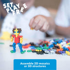 PLUS PLUS 600 Piece Basic Mix - Mini Waffle Blocks, Classroom Must Haves