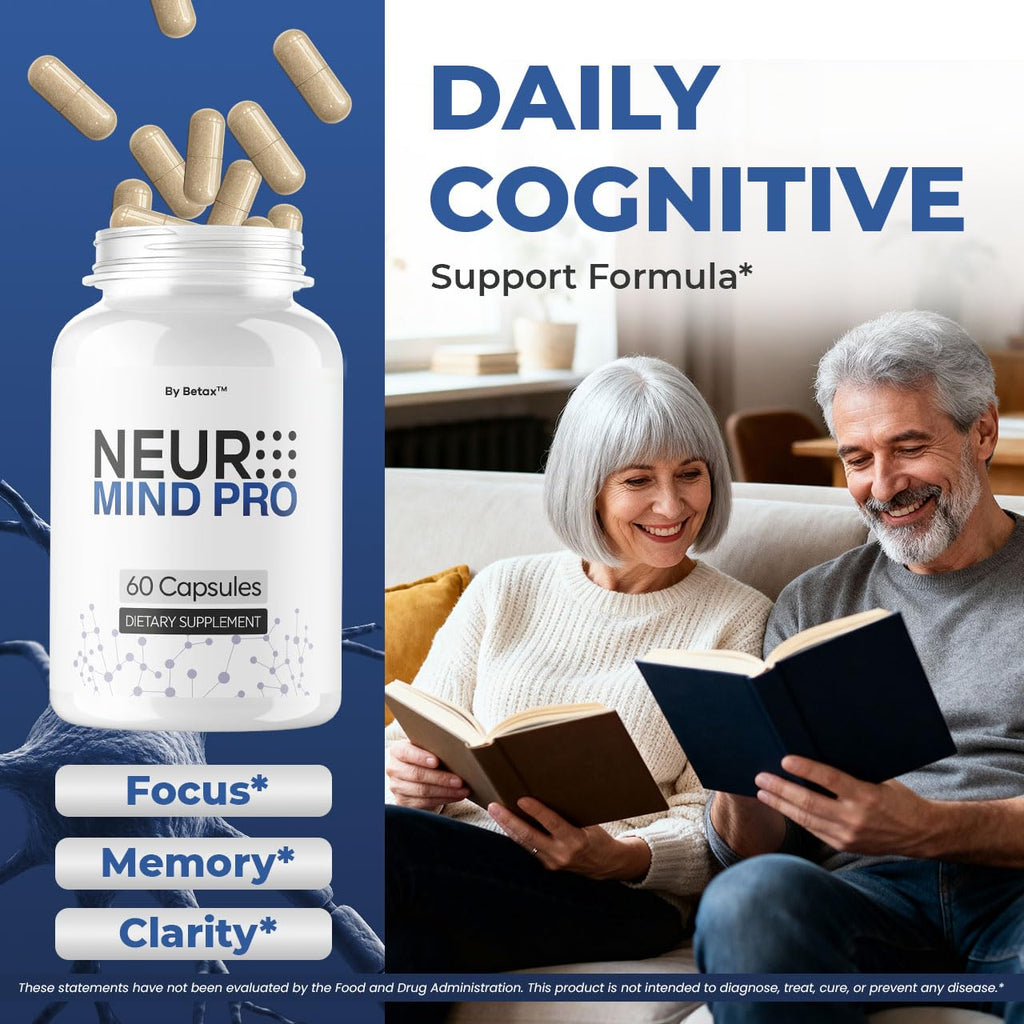 (3 Pack) NeuroMind Pro - Official Neuro Mind Pro Capsules Advanced Formula with All Natural Ingredients, NeuroMindPro Original Brain Health Pills Support for Wellness, 180 Capsules for 3 Months