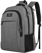 MATEIN Travel Laptop Backpack, 15.6 Inch College School Computer Bag, Grey