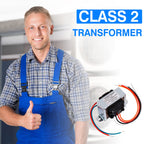 24V 40VA Control Transformer, Primary 120/208/240V, Secondary 24V Isolation Transformer with Foot Mount for HVAC Furnace Multi Tap