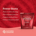 Nature's Sunshine Power Beets – Patented Nutrient Blend of Beet Root Powder and Nutrients to Promote Performance, Mental Clarity, & Vitality – Non-GMO, Soy & Gluten Free – 24 to-Go Packs