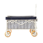 DEER LAND Beach Wagon for Sand with 6.7" Fat Tires, Collapsible Beach Cart