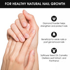 Deborah Lippmann Hard Rock Base and Top Coat | Promotes Healthy Growth for Soft Nails | Diamond Powder Strengthens and Protects Nail Polish | Clear, 50 Fl. Oz