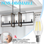 GvvooHome Candelabra Bulb, E12 LED Bulb 40 watt Equivalent, 5000K Daylight