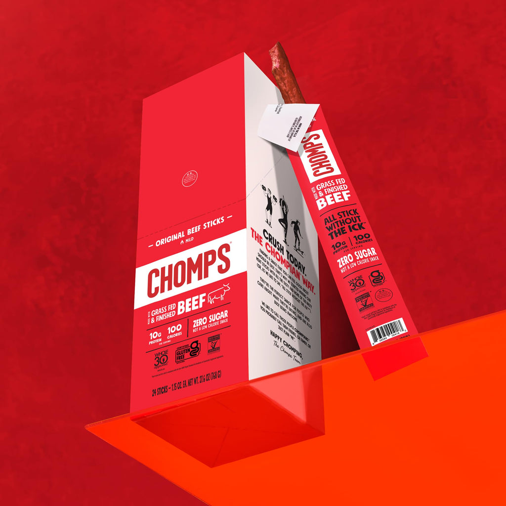 Chomps Original Beef Jerky Snack Sticks, 8pk