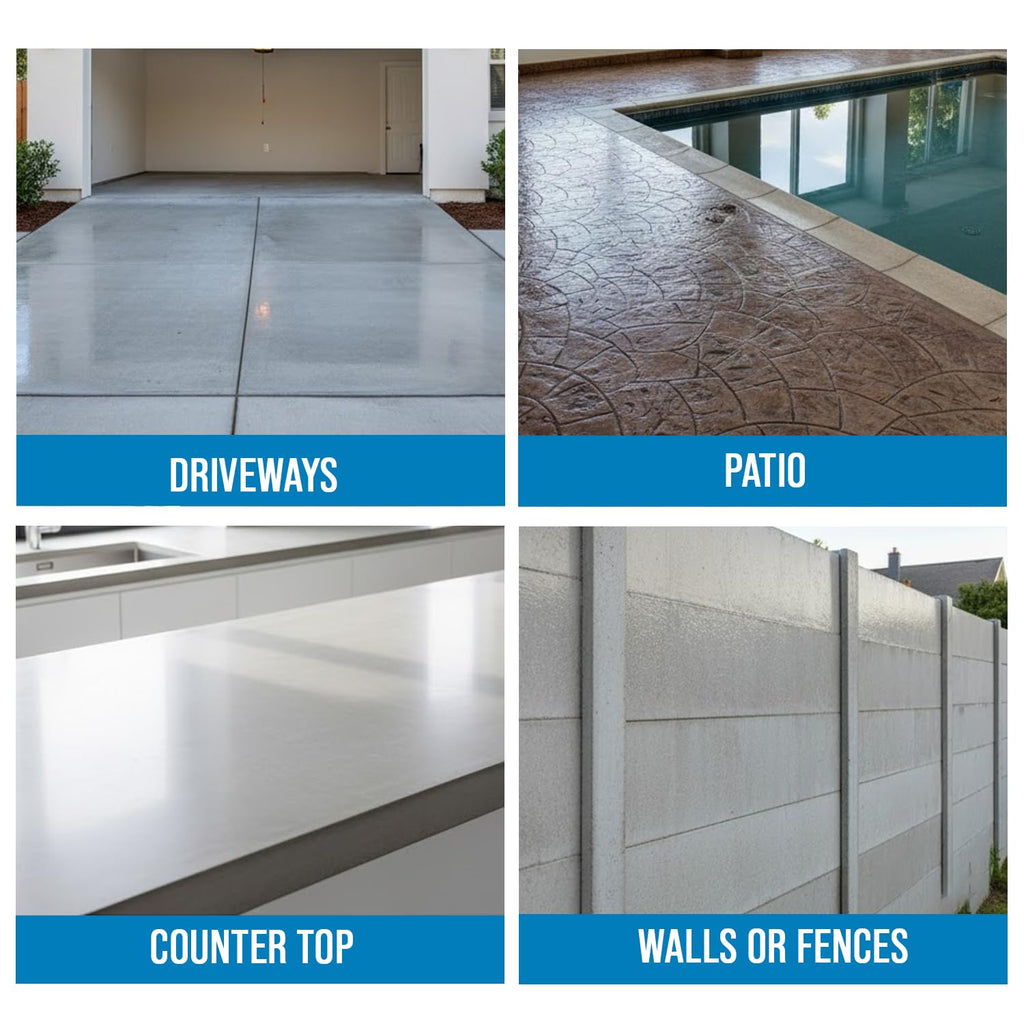 Rain Guard Concrete Sealer Spray 16 oz | Ready to Use | Natural Finish | Deep Penetrating Protection Against Water and Salt Damage for All Concrete Surfaces | Silane/Siloxane Waterproofer