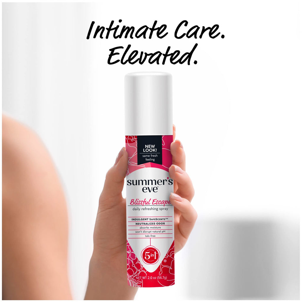 Summer's Eve Blissful Escape Daily Refreshing Feminine Spray, 2 oz (Pack of 3)