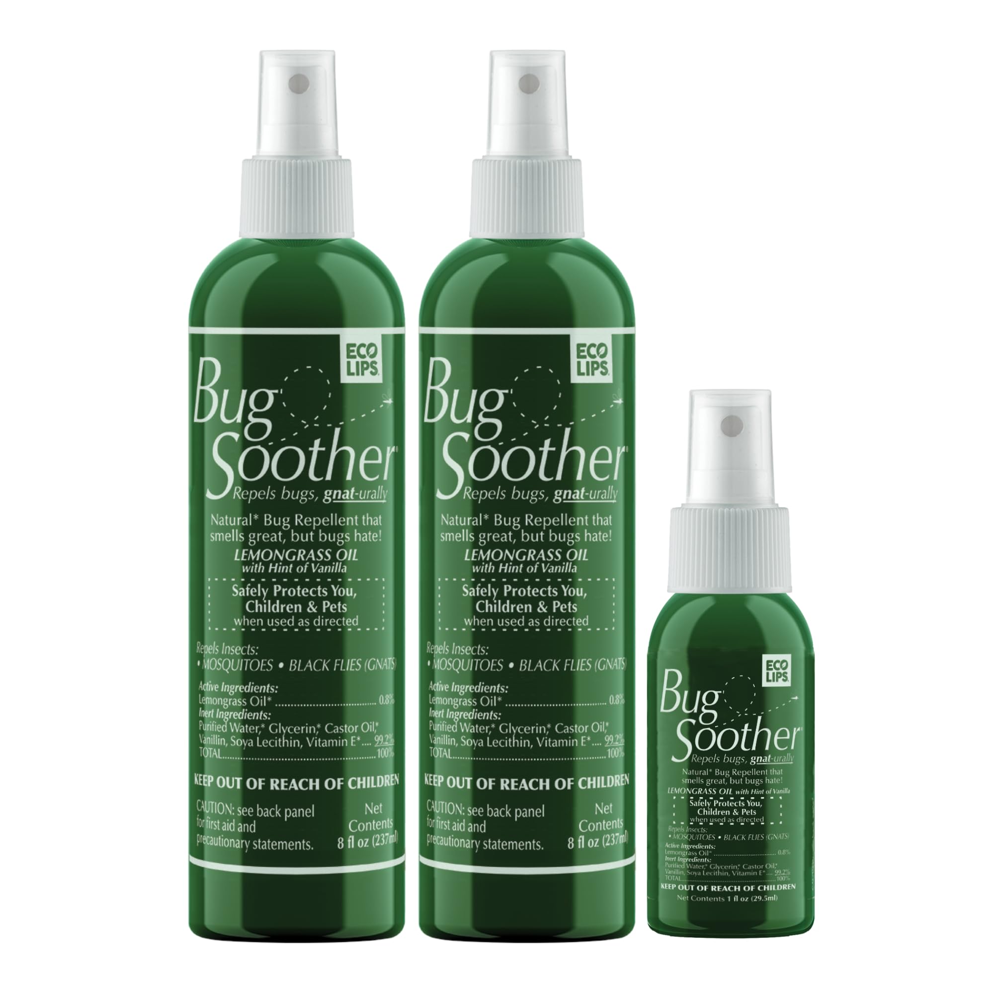 Bug Soother Natural Insect Repellent Spray, DEET-Free 8 oz. (2 Count)