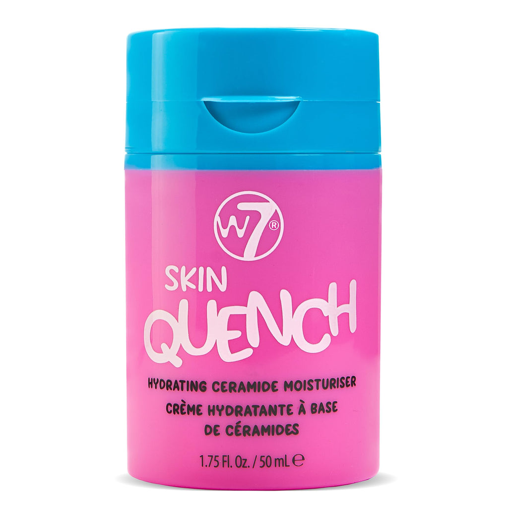W7 Skin Quench Full Size Skincare Set - Hydrating Skincare Bundle with Aloe Vera & Ceramides - Complete & Long-Lasting Moisturizing At-Home Routine - Travel Friendly