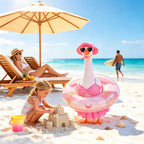 yuboo Summer Porch Goose Outfits Fits 23" Bikini Goose Outfits with Swimming Ring, Sunglasses, Hat and Skirt Hawaiian Porch Goose Clothes Costume for Outdoor Patio Yard Decor Pink
