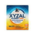 Xyzal 24 Hour Allergy Relief Medicine, Original Prescription Strength Antihistamine, Levocetirizine Dihydrochloride Tablets, 5 mg, 60 Count
