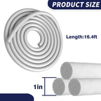 DGSL Backer Rod 1 Inch, Caulk Saver for Gaps and Joint Concrete Filling, EPDM Rubber Backer Rod Joint Filler for Driveway and Wall Cracks (16.4 Ft Length)