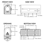 ARCHITECTURAL MAILBOXES 7600P-10 MB1 Mailbox, Medium, Pewter
