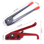LNYEBN All-in-One Banding Strapping Kit with Poly Strapping Tensioner, 300ft Black PP Band, 100 Metal Seals, and Sealer Tools