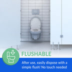 Reli. Toilet Seat Covers (2000 Pcs, 8 Packs of 250) | Disposable Toilet Seat Cover - Flushable - 14x16" (Half-Fold) | Paper Liners for Restroom, Bathroom, Travel, Camping, Kids Potty Training