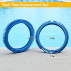 Pool Cleaner Tire Combo Kit for Hayward Pool Vacuums fit for Poolvergnuegen with Super Hump Front 896584000-143 and Rear Tires 896584000-082 Robot Vacuums(2pcs front tires + 2pcs back tires)
