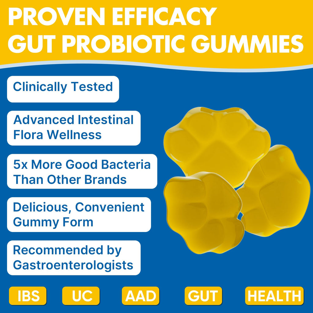 Gut Health & Probiotic Gummies, 112.5 Billion CFU, Sugar Free - 8 Strains + Prebiotics + Herbs - for Digestive, Immune, Diarrhea & Bloating - Gut Health for Women & Men, 60 Counts Probiotics Gummies