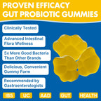 Gut Health & Probiotic Gummies, 112.5 Billion CFU, Sugar Free - 8 Strains + Prebiotics + Herbs - for Digestive, Immune, Diarrhea & Bloating - Gut Health for Women & Men, 60 Counts Probiotics Gummies