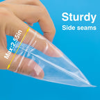 Aubeco 400Pcs 3x4 Inch Clear Plastic Zip Bags, 2Mil Thick
