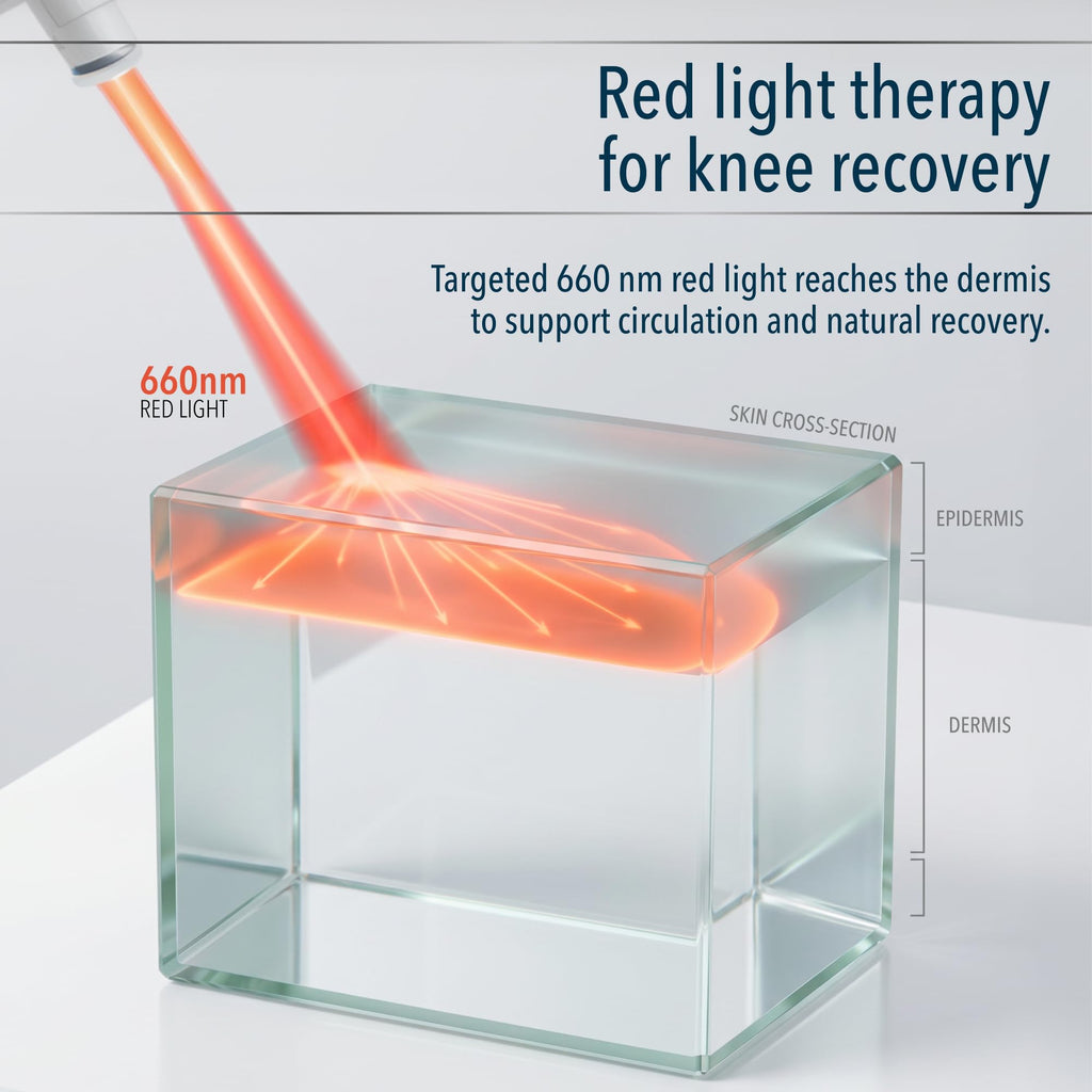 Knee Massager Smart for Pain Relief with Heat and Red Light Therapy, 2026 Updated Edition, Relax Tight Muscles, Ideal Gift for Men & Women, FSA-HSA Eligible