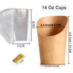 Disposable Charcuterie Cups 60 PCS with 200PCS Sticks and 60PCS Bags