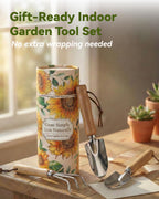 Quiby 19-Piece Small Gardening Tools Set, Indoor Plant Tools for Houseplant