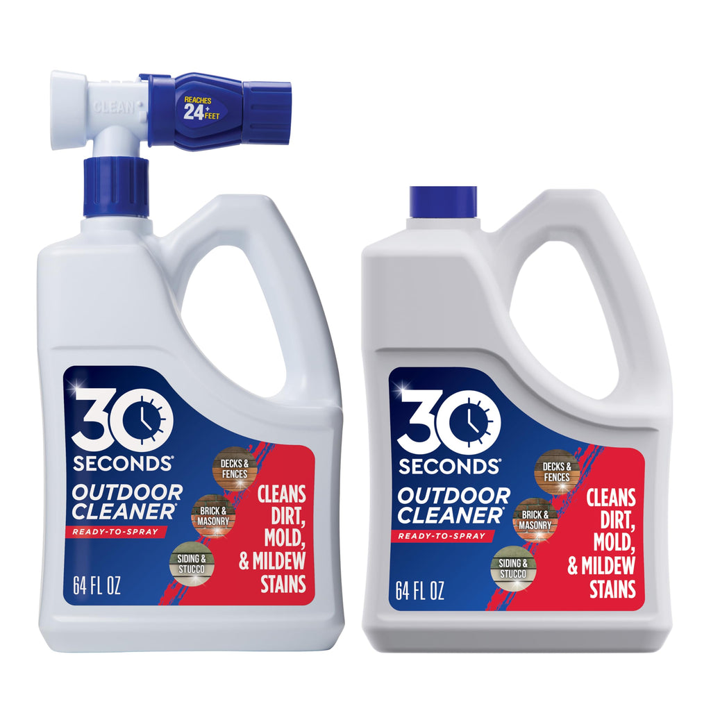 30 SECONDS Outdoor Cleaner 2 Pack with Hose End Sprayer