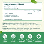 HealthyWayRx 1500mg SAM-e Supplement - High Strength S-Adenosyl-L-Methionine Capsules 1500mg per Serving for Joint Brain Liver and Mood Support - Non-GMO High Absorption Same Supplement (90 Count)