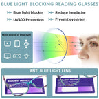 CLASAGA Progressive Multifocus Reading Glasses for Women,Blue Light Blocking Spring Hinge Fashion Pattern Print Computer Readers (pattern design-5, 1.5, x)