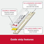 Accu-Chek Guide Glucose Test Strips for Diabetic Blood Sugar Testing (Pack of 50)