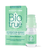 Biotrue Hydration Boost, Preservative-Free Eye Drops for Dry Eyes, Instantly Moisturizes, Rehydrates, Contact Lens Friendly, Refresh & Relieve Eye Irritation, 0.33 FL Oz (Pack of 1)