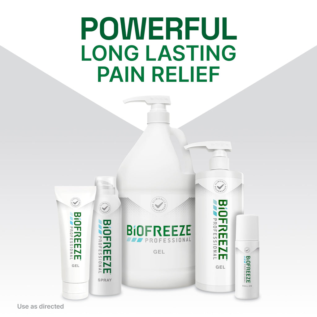 Biofreeze Professional Spray Pain Relief for Knee, Neck, Hip, Joint, Shoulder, & Simple Backache, Arthritis Pain Reliever, Sore Muscle Relief, Colorless Menthol Spray 4 Fl Oz (Pack of 2)