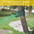 Tree Stake Kit, Heavy Duty Spiral Tree Stakes and Supports for Leaning Trees, Protect Trees from Bad Weather (2, Black)