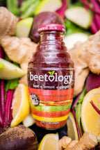 Beetology Organic Beet Juice 8.45oz "Variety Pack", 2 bottles each of: Beet + Veggie, Beet + Lemon Ginger, Beet + Cherry (6 Pack) Wonder Beet Juices | Organic, Vegan, Gluten Free, Kosher and Awesome!